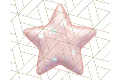 Cute Puffy Star Clipart PNG, 3D Glossy Pastel Stars Clip Art Product Image 3