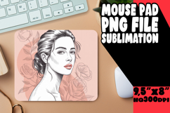 JOYFUL desk PAD Sublimation PNG, Beauty Woman Product Image 1