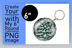 Charming Circle Design Car Coaster PNG , 3D Xmas Product Image 1