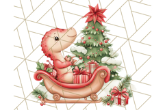 Christmas Dinosaur PNG Clipart, Cute Dino Holiday Art Png Product Image 3