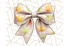 Fall Bow Clipart, Autumn Hair Bows PNG, Fall Ribbon Png Product Image 3