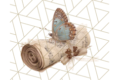 Vintage Butterfly PNG Clipart, Fairytale Cottagecore Images Product Image 3