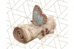 Vintage Butterfly PNG Clipart, Fairytale Cottagecore Images Product Image 3