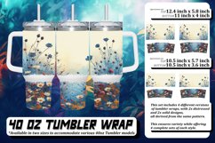 Meadow Mirage Floral Tumbler Sublimation Product Image 1