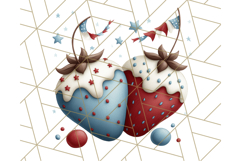 4th of July Desserts PNG Clipart, Americana Patriotic Treats Product Image 3