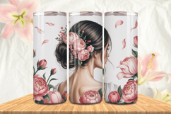 Afro Girl Magic Black Woman 20oz Tumbler wrap Design Bundle Product Image 3