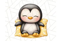 Sleeping Baby Animals PNG, Cozy Pajama Bedtime Clipart Png Product Image 3