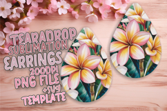 Artful Teardrop Design for Sublimation , Flowers Product Image 1