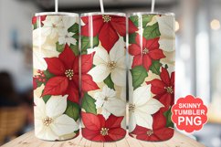 Christmas Flowers Tumbler | Christmas Tumbler Wrap Product Image 1