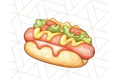 Pastel Summer Treats Clipart PNG, Cute Picnic Fair Food Art Product Image 3