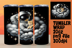 20oz Tumbler Template for Gifts , Astronaut Product Image 1