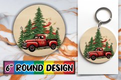 Merry 3D Embroidered Xmas Ornament Art Product Image 1