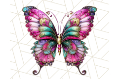 Metallic Butterfly Clipart PNG Clipart, Vibrant Butterfly Product Image 3