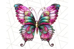 Metallic Butterfly Clipart PNG Clipart, Vibrant Butterfly Product Image 3