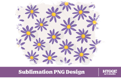 Retro Flowers Background Png Floral Paper Sublimation Bundle Product Image 6