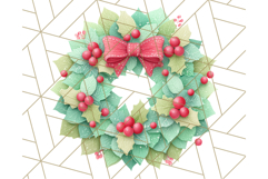 Christmas Clipart, Crafter’s Christmas Paper and Fabric Art Product Image 3