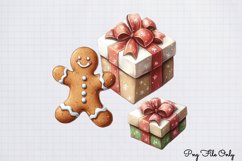 Christmas Gingerbread Clipart PNG Product Image 1