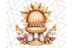 Fall Fairy House Clipart PNG, Autumn Homes and Decor Product Image 3