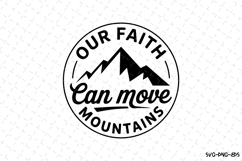 Our Faith can move SVG | SVG Cut files | Cricut Product Image 1