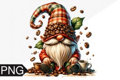 Coffee Gnome Sublimation - Clipart PNG Design Product Image 1
