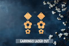Summer Style Laser Cut Earrings SVG File Product Image 1