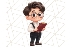 Boy Teacher Clipart PNG, Cute Male Teacher Illustration Product Image 3