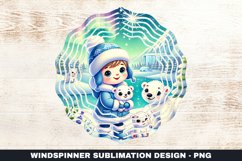 Christmas Wind Spinner Sublimation Design Product Image 1