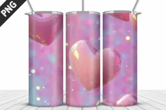 Valentines Love Skinny Tumbler PNG Wrap| Valentines Tumbler Product Image 4