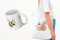 Summer Bees Garden Clipart Product Image 3