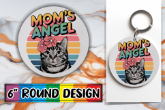 Cozy Round Car Coaster Magic, Cat Lover Product Image 1