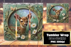 Funny Cute 3D Animals Wall Hole Tumbler Wrap Product Image 1
