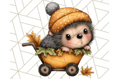 Woodland Autumn Parade Clipart PNG Fall Animals Product Image 3