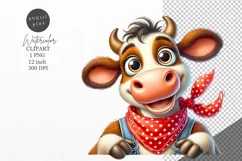 Animals clipart, Cow clipart, Farm clipart Product Image 1