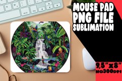 Scenic Landscape Sublimation Art Mouse Pad PNG Product Image 1
