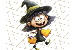 Monster Kids Clipart PNG, Cute Halloween Costume Art Product Image 3