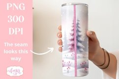 Christmas snowman tumbler PNG | Pink christmas PNG Product Image 2