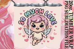 Heartfelt dreams 20oz tumbler wrap, Cupid Product Image 1