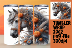 20oz Sublimation Template for Creatives , Horse Product Image 1