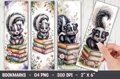Cute Skunk Bookmark Sublimation Product Image 1