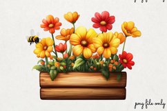 Spring Bees Clipart PNG Product Image 1