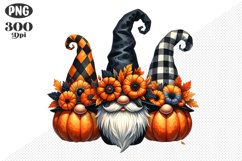 Halloween Gnomes Sublimation - Clipart PNG Design Product Image 1