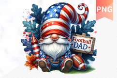 Football Dad - 4th Of July Sublimation - Clipart PNG Design Product Image 1