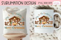 Christmas nativity PNG sublimation, Christmas Christian PNG Product Image 5