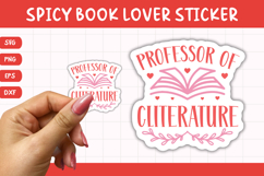 Printable Spicy Book Lover Sticker | Cliterature Product Image 1