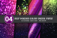 Deep Magenta Galaxy Digital Paper Product Image 1