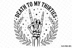 Death to my Thirties Svg | Halloween Svg | Svg Cut Files Product Image 1