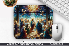 Mouse Pad Sublimation, Jesus Mouse Pad PNG Design Product Image 1
