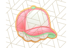 Baseball Cap Cookie Clipart PNG, Fun Hats in Cute Styles Png Product Image 3