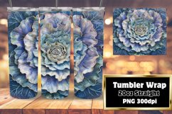 3D Floral Tumbler Wrap for Spring Product Image 1