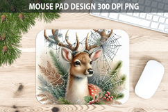 Deer Mouse pad Sublimation - Halloween Animal PNG Design Product Image 1